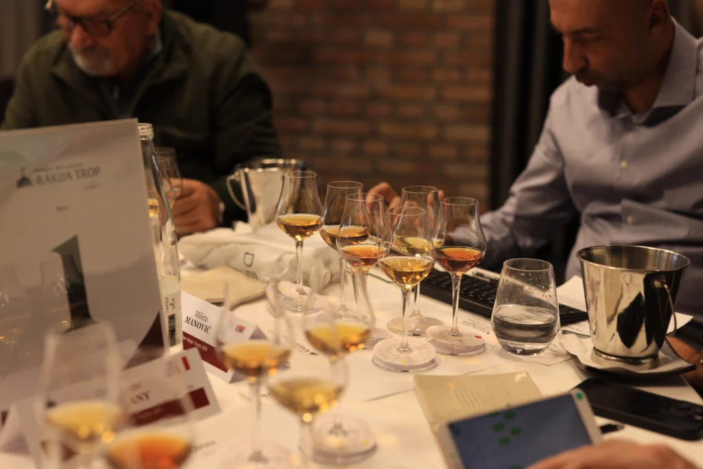 Ocenjivanje uzoraka rakije za Wine Vision 2026 po sistemu od 100 bodova